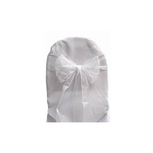 Organza Sash White